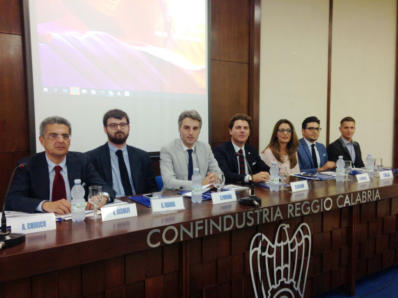 da sx Gisolfi   Marra   Furfaro   Romano   Benincasa   Villani   Bonfiglio