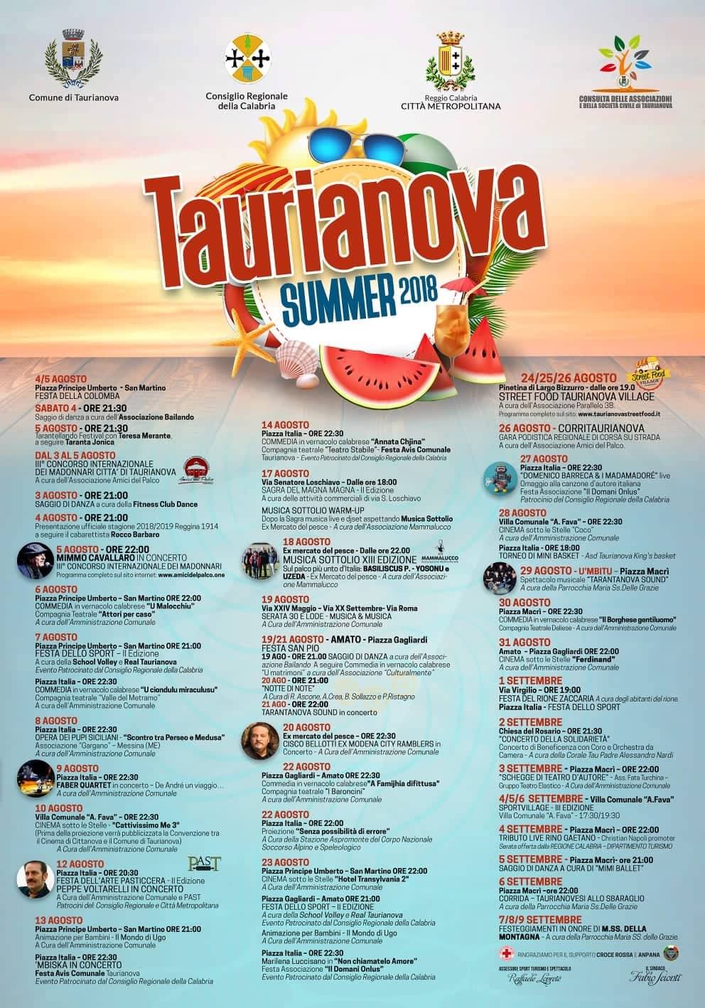 Taurianova Summer 2018   Locandina