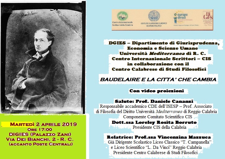 Foto manifesto   C. Baudelaire la cittÃ che cambia   2 aprile 2019