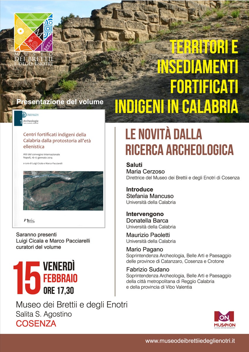 Locandina Centri fortificati indigeni della Calabria
