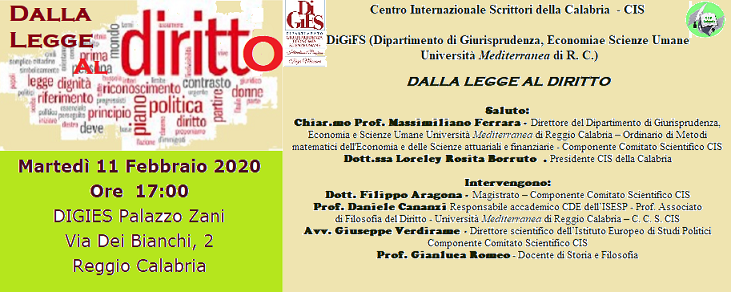 Foto manifesto   Dalla legge al diritto