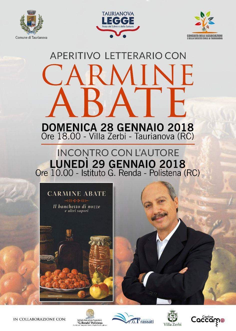 Evento Carmine Abate Locandina