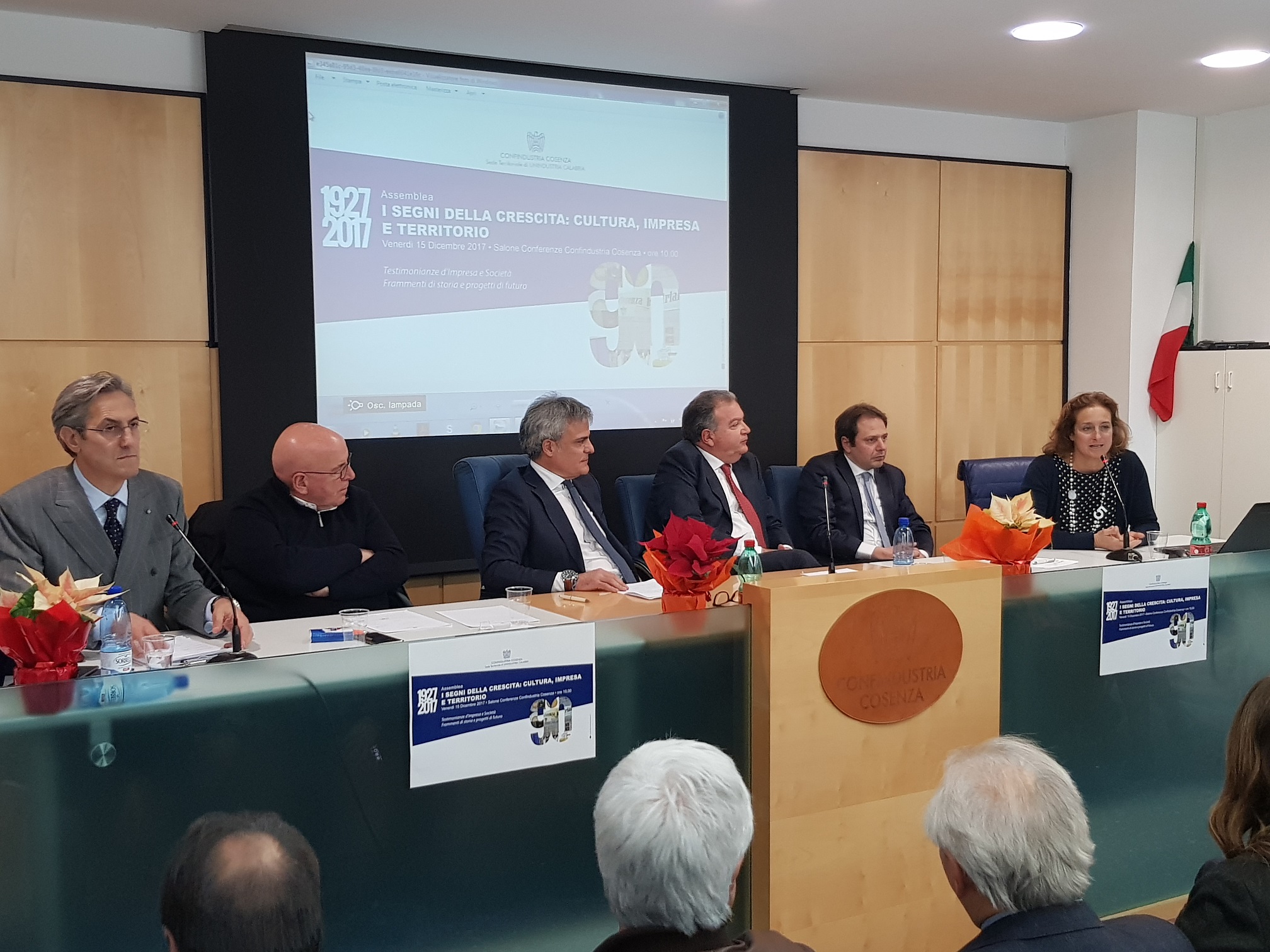 da sinistra Branda Oliverio Mazzuca Perciaccante Amarelli e Sirianni