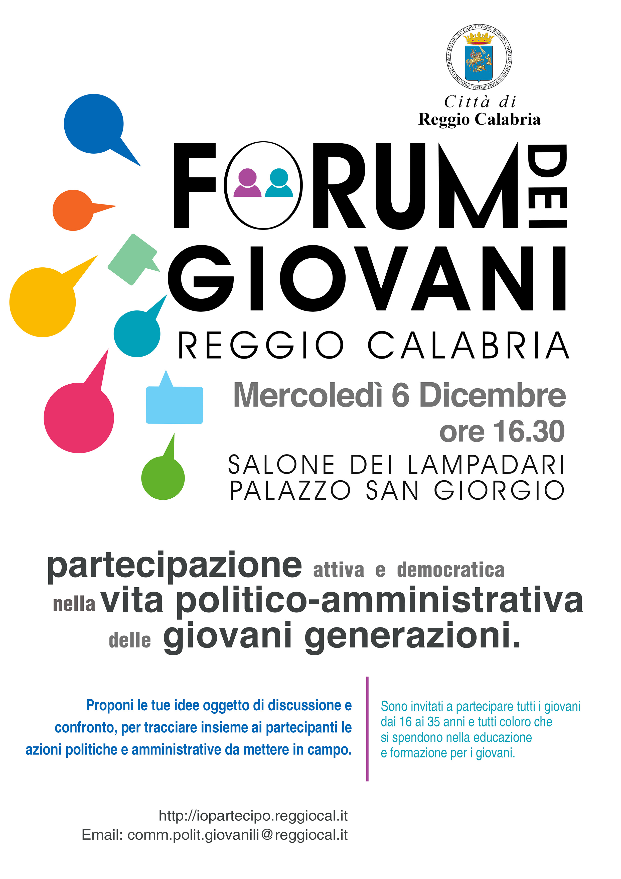 locandina forum dei giovani