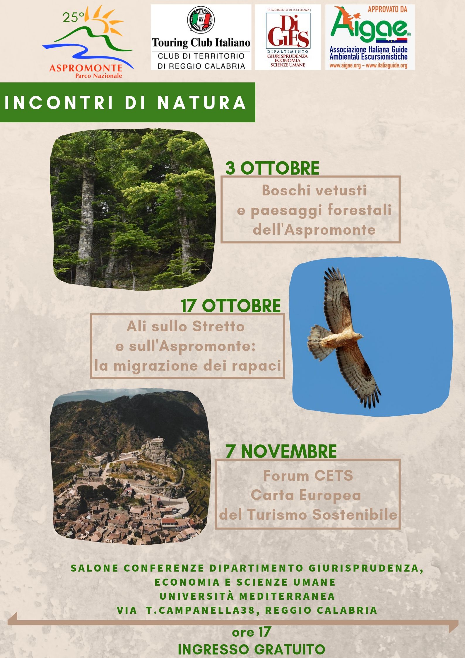 INCONTRI DI NATURA ottobre novembre
