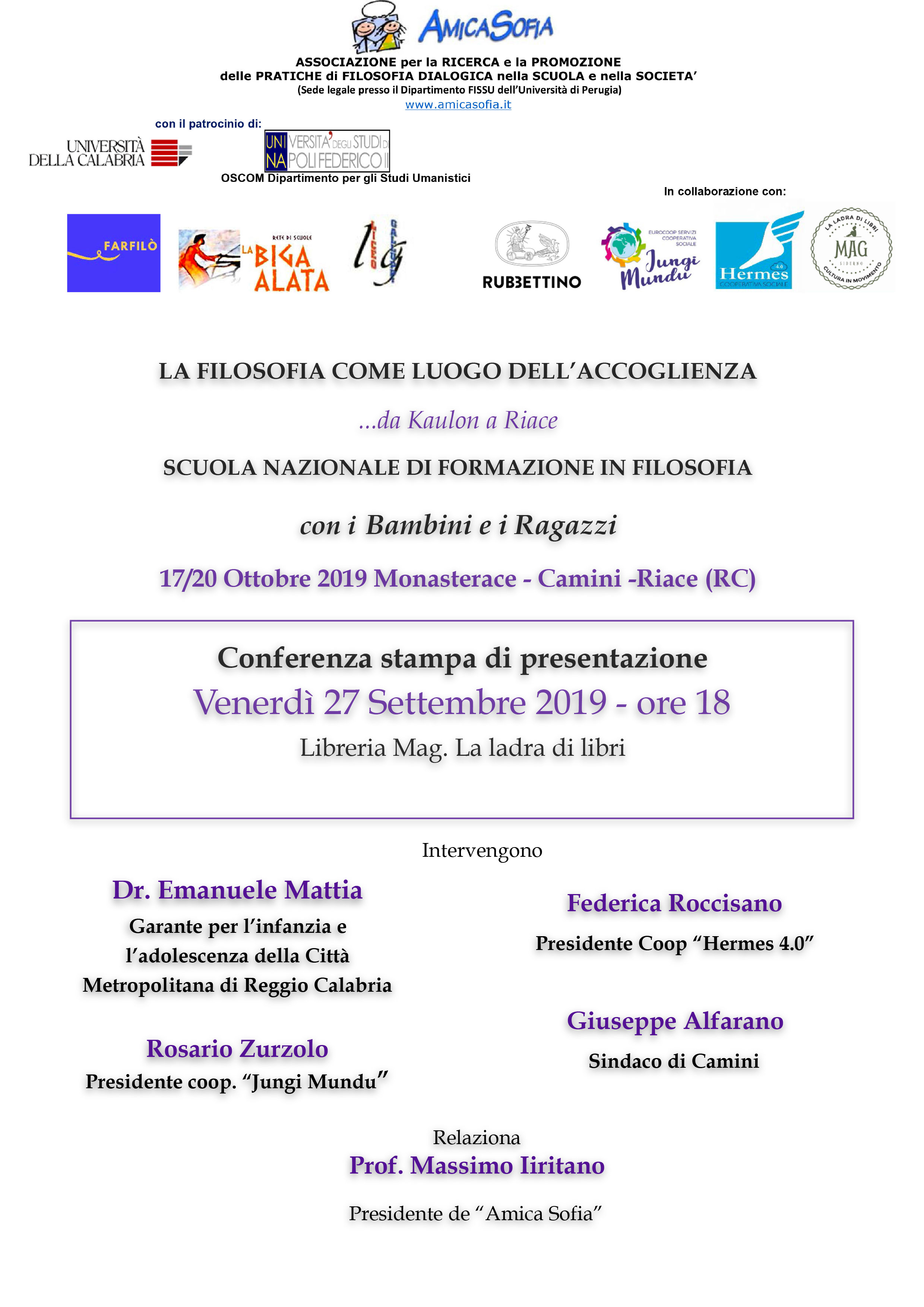 SCUOLA FILOSOFIA BAMBINI